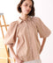 modern strip volume sleeve shirt