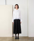 <9/4発売>pearl hem lace flare shirt