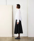 <9/4発売>pearl hem lace flare shirt