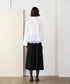 <9/4発売>pearl hem lace flare shirt