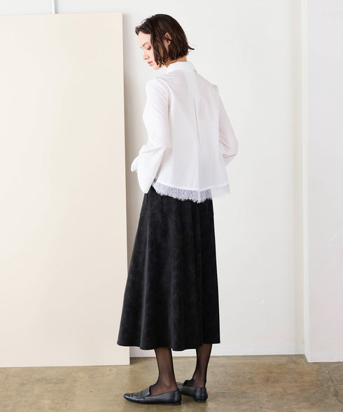eco-suede circular skirt