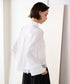 <9/4発売>pearl hem lace flare shirt