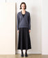 14G wool layered scallop-lace top