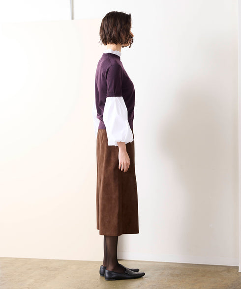 【先行予約1000ポイントプレゼント】14G wool 2way sleeve top