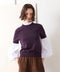 【先行予約1000ポイントプレゼント】14G wool 2way sleeve top