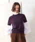 【先行予約1000ポイントプレゼント】14G wool 2way sleeve top