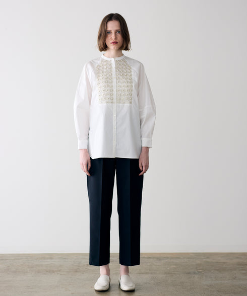 再入荷【SOI-MeME】pearl lame lace blouse