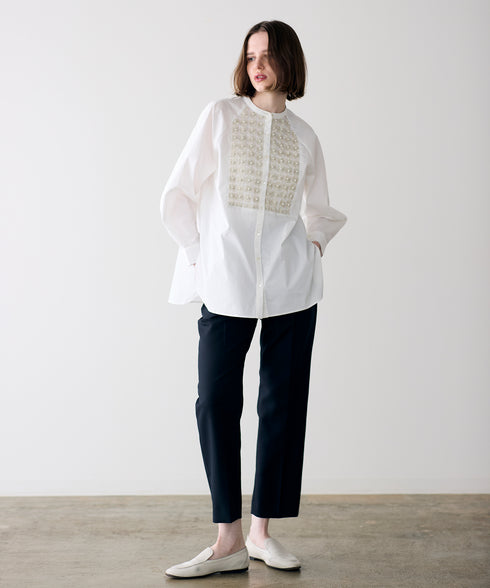 再入荷【SOI-MeME】pearl lame lace blouse