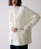 【SOI-MeME】sheer fringe high gauge cardigan