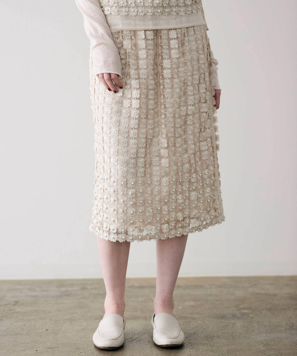 SOI-MeME】pearl lame lace skirt – MARILYN MOON OFFICIAL