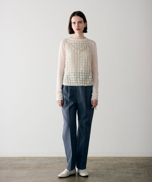 【SOI-MeME】pearl lame lace cami-bolero