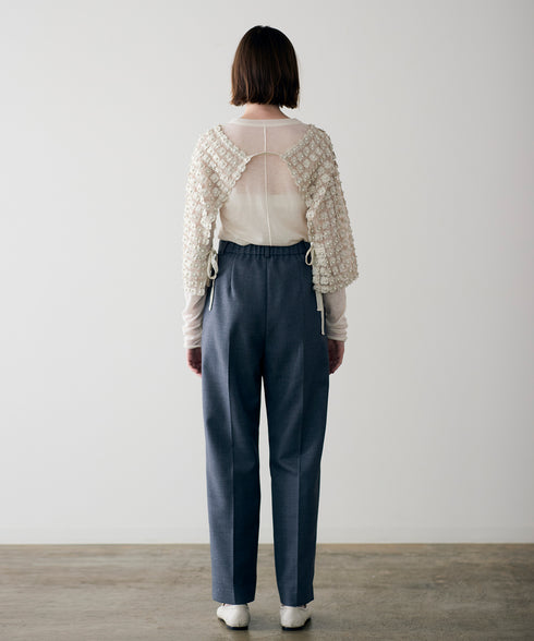 wool saxony straight pants