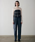 【SOI-MeME】check lame jacquard bustier