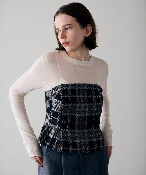 16G sheer wool knit