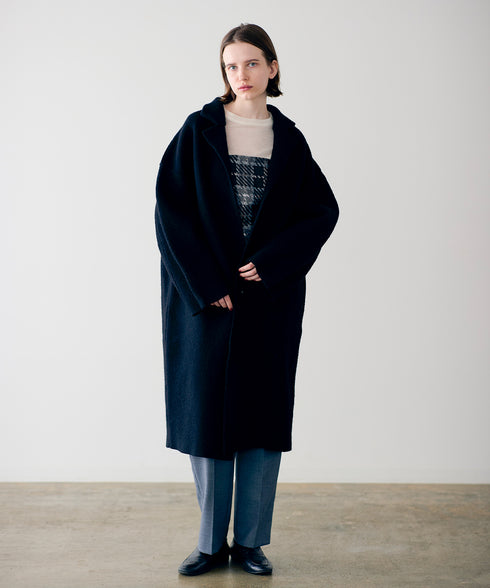 【SOI-MeME】boiled wool knit coat