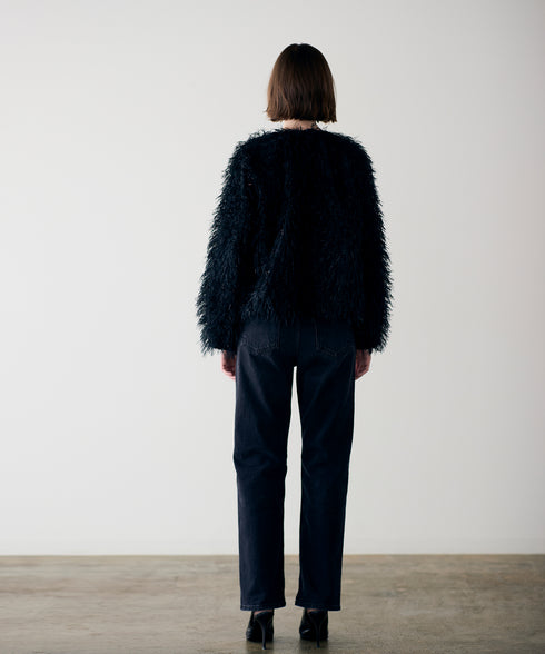 【SOI-MeME】sheer fringe jacket