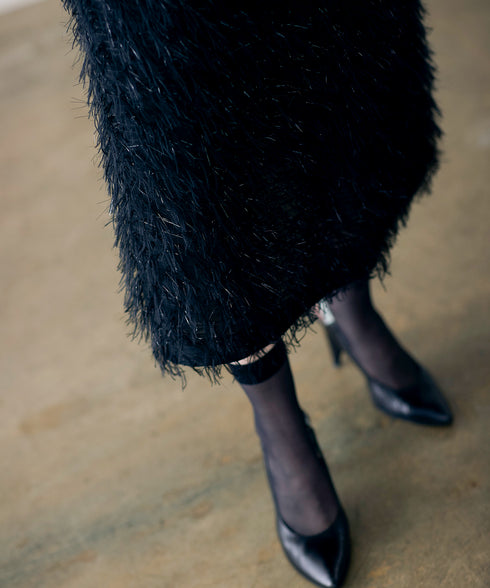【SOI-MeME】sheer fringe skirt
