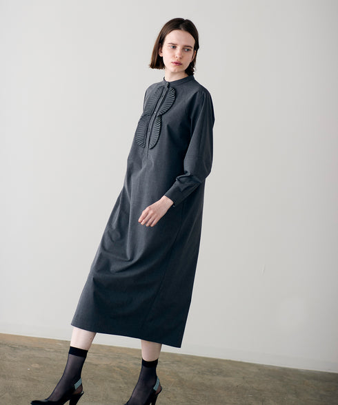 再入荷【SOI-MeME】pleats jabot one-piece