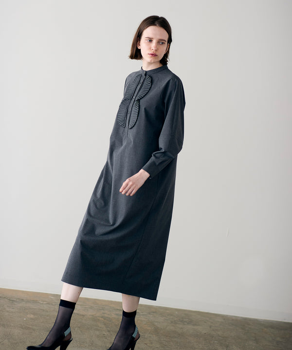 再入荷【SOI-MeME】pleats jabot one-piece