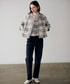 【SOI-MeME】check lame jacquard jacket