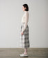 【SOI-MeME】check lame jacquard skirt