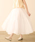 【再入荷】sheer starched cotton gather skirt