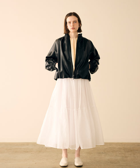 soft eco-leather blouson