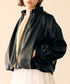 soft eco-leather blouson