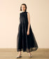 【再入荷】sheer starched cotton gather dress