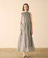 【再入荷】sheer starched cotton gather dress