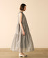 【再入荷】sheer starched cotton gather dress