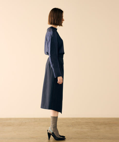 viscose satin raglan blouse