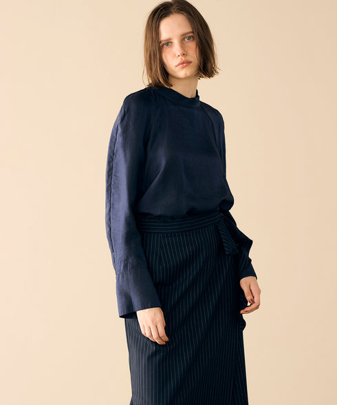 viscose satin raglan blouse