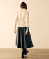 soft eco-leather circular skirt