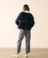 spiral taffeta raffle blouson