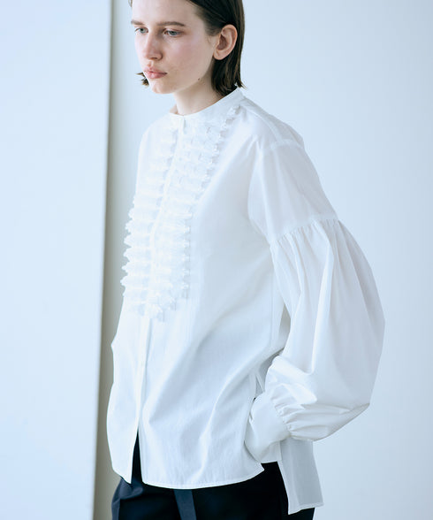 【再入荷】modern tuck frill blouse