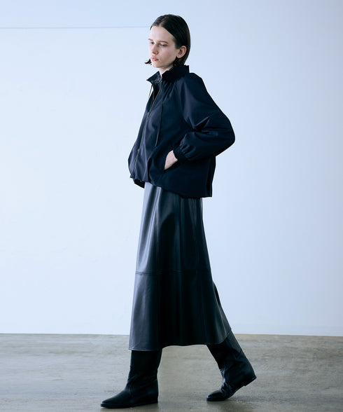 【再入荷】eco leather skirt