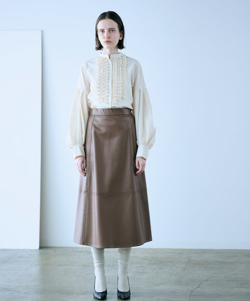 【再入荷】modern tuck frill blouse