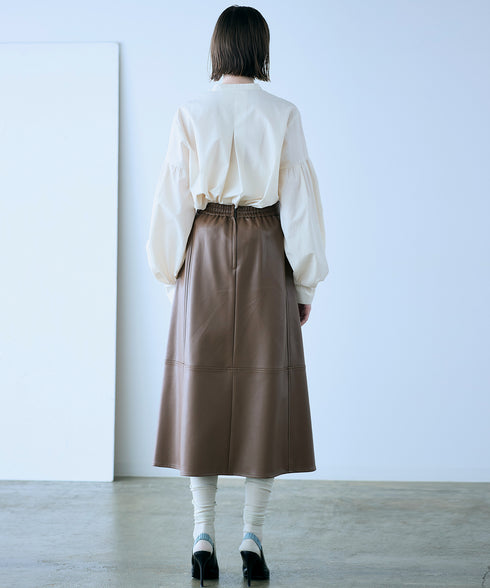 【再入荷】modern tuck frill blouse