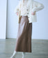 【再入荷】eco leather skirt