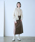 【再入荷】eco leather skirt