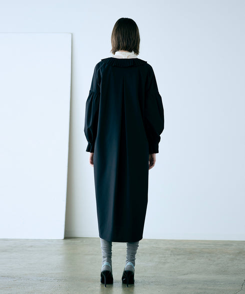 【再入荷】 pleats jabot dress