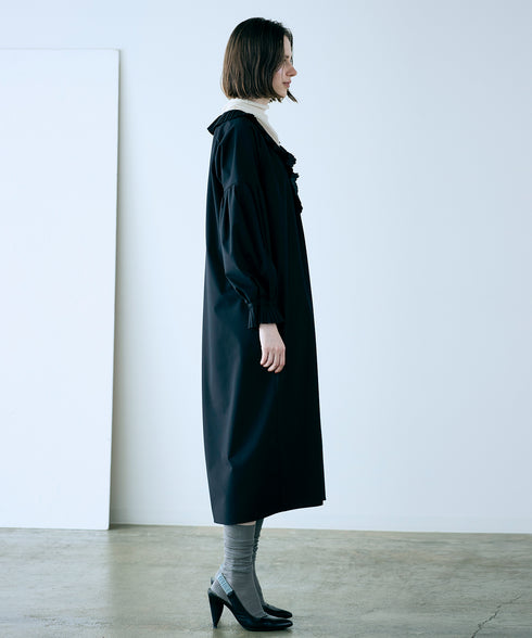 【再入荷】 pleats jabot dress