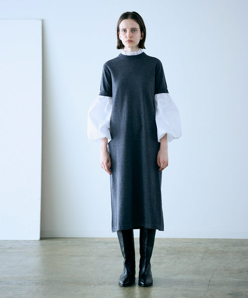 【再入荷】14g wool 2way sleeve one-piece