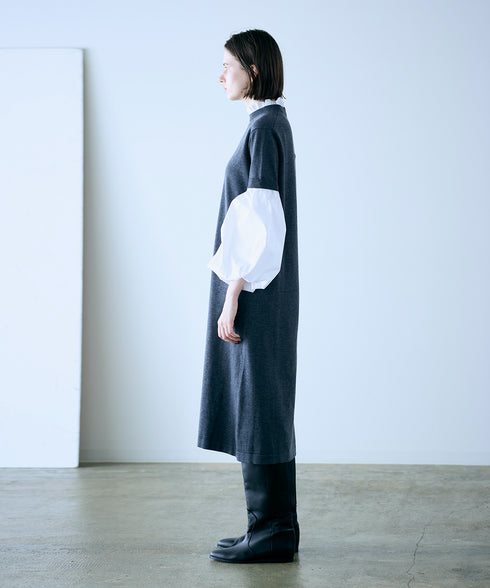 【再入荷】14g wool 2way sleeve one-piece