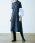 【先行予約1000ポイントプレゼント】14G wool 2way sleeve one-piece