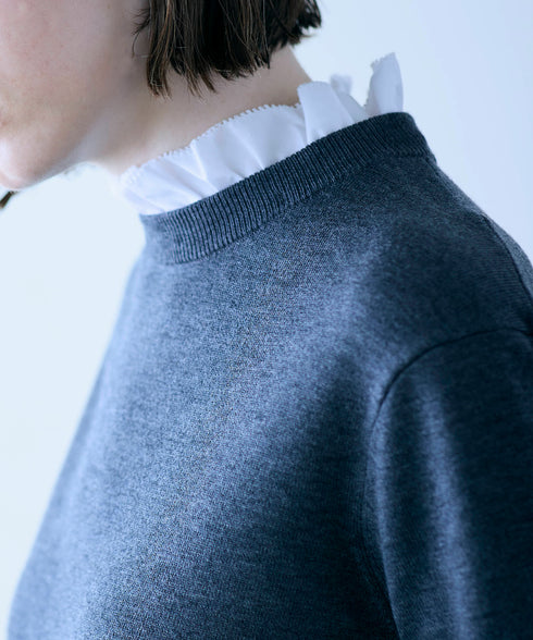 【先行予約1000ポイントプレゼント】14G wool 2way sleeve one-piece