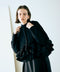 spiral taffeta raffle knit jacket
