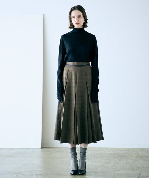 16g sheer wool high neck knit