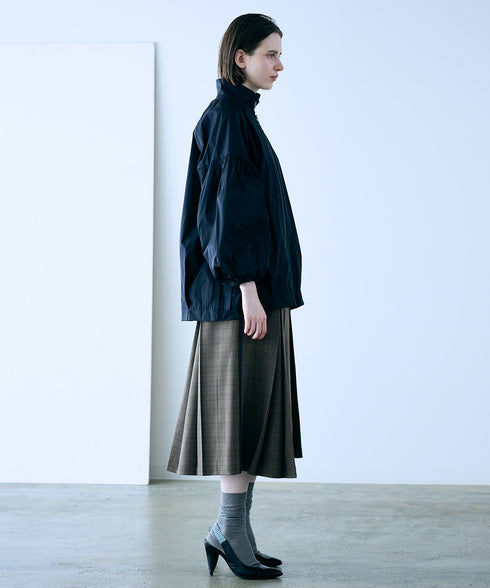 【再入荷】 volume sleeve taffeta mid-blouson